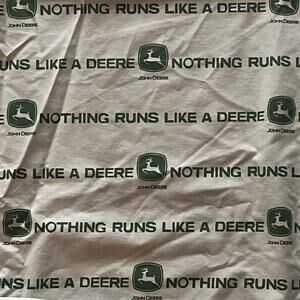 John Deere Twin Nothing Runs Like A Deere Flat Sheet Green Farm Tractor 94x60